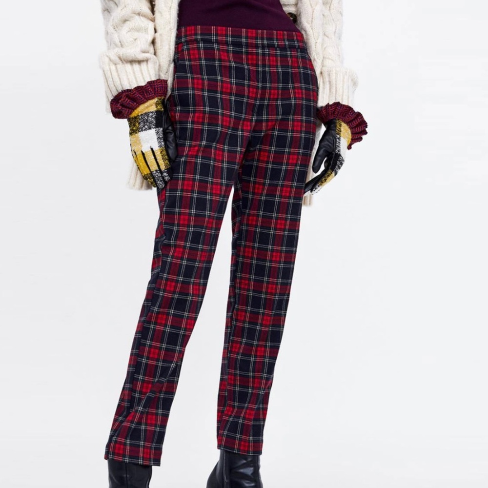 Zara New Plaid Pants